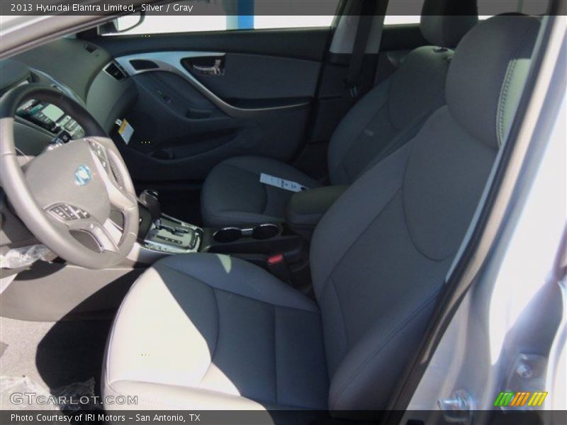 Silver / Gray 2013 Hyundai Elantra Limited