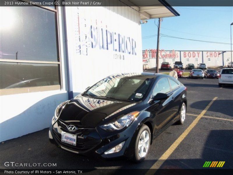 Black Noir Pearl / Gray 2013 Hyundai Elantra Coupe GS