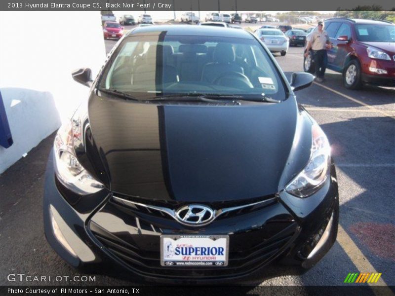 Black Noir Pearl / Gray 2013 Hyundai Elantra Coupe GS