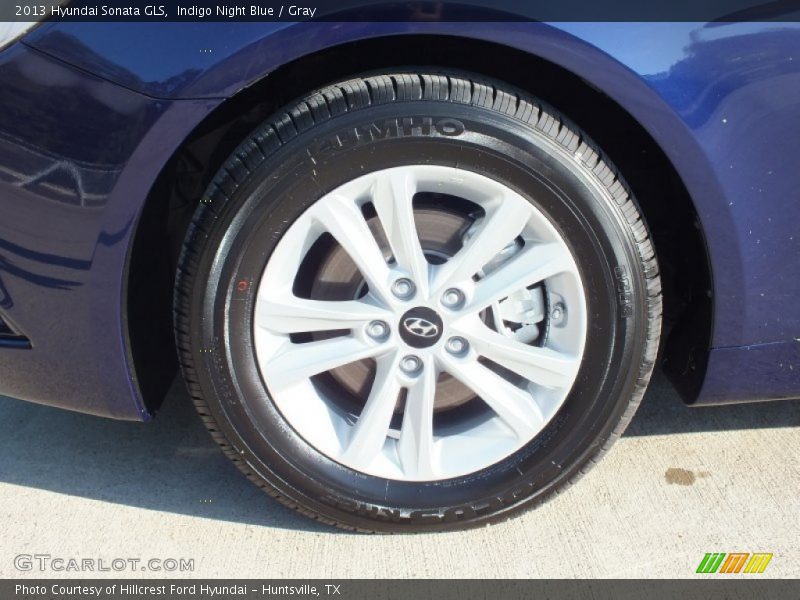 Indigo Night Blue / Gray 2013 Hyundai Sonata GLS