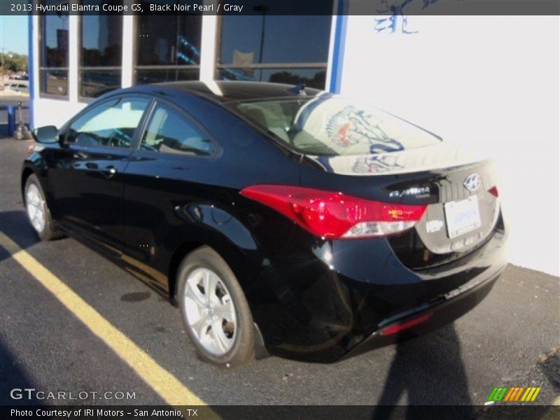 Black Noir Pearl / Gray 2013 Hyundai Elantra Coupe GS