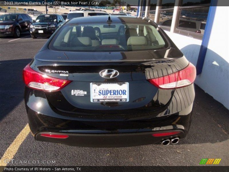Black Noir Pearl / Gray 2013 Hyundai Elantra Coupe GS
