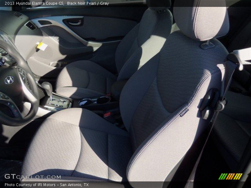 Black Noir Pearl / Gray 2013 Hyundai Elantra Coupe GS