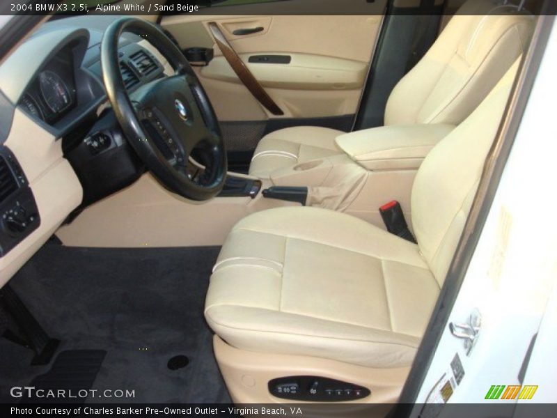 Alpine White / Sand Beige 2004 BMW X3 2.5i