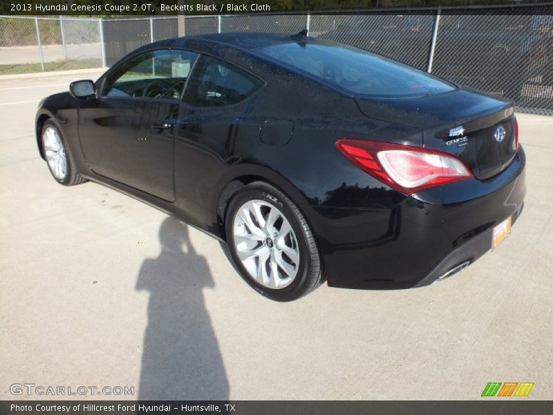 Becketts Black / Black Cloth 2013 Hyundai Genesis Coupe 2.0T