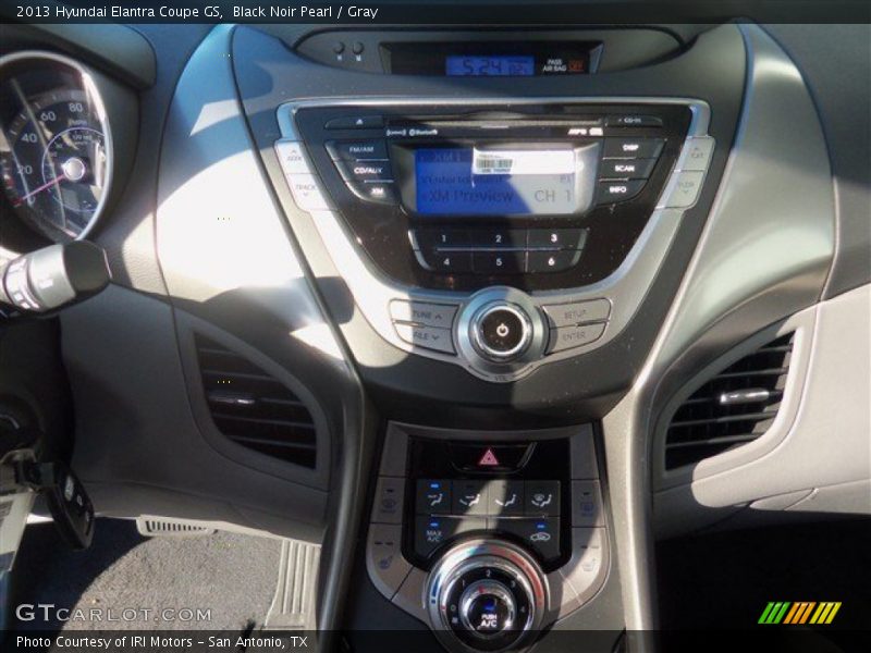 Black Noir Pearl / Gray 2013 Hyundai Elantra Coupe GS