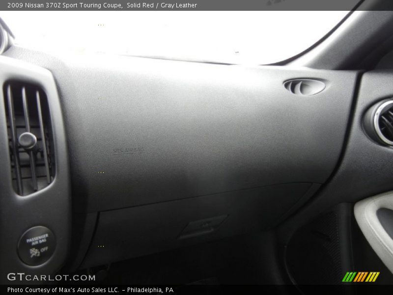 Solid Red / Gray Leather 2009 Nissan 370Z Sport Touring Coupe