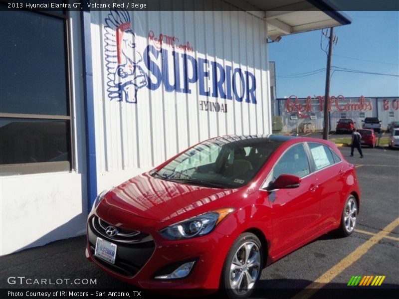 Volcanic Red / Beige 2013 Hyundai Elantra GT