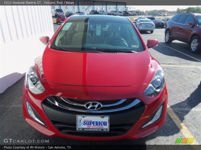 Volcanic Red / Beige 2013 Hyundai Elantra GT