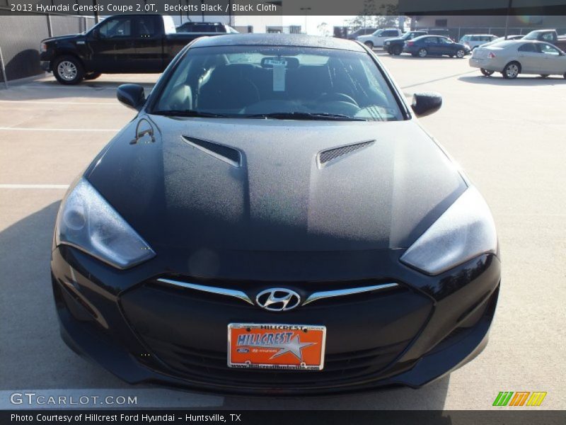 Becketts Black / Black Cloth 2013 Hyundai Genesis Coupe 2.0T