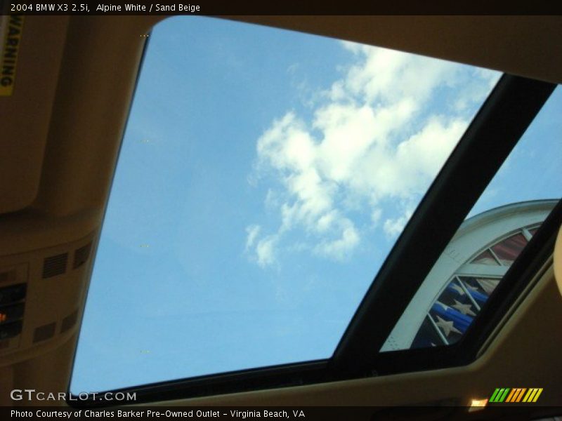 Alpine White / Sand Beige 2004 BMW X3 2.5i