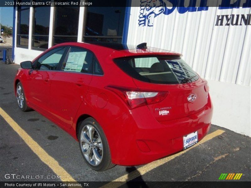 Volcanic Red / Beige 2013 Hyundai Elantra GT