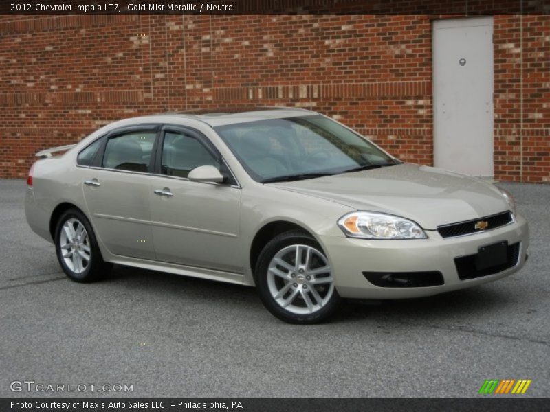 Gold Mist Metallic / Neutral 2012 Chevrolet Impala LTZ
