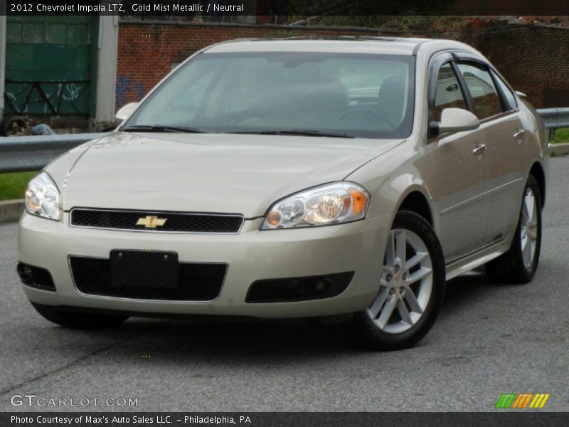 Gold Mist Metallic / Neutral 2012 Chevrolet Impala LTZ