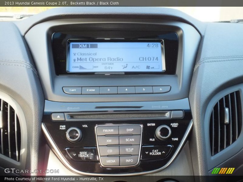 Controls of 2013 Genesis Coupe 2.0T