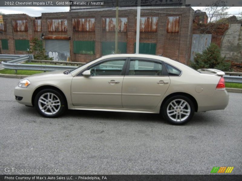 Gold Mist Metallic / Neutral 2012 Chevrolet Impala LTZ