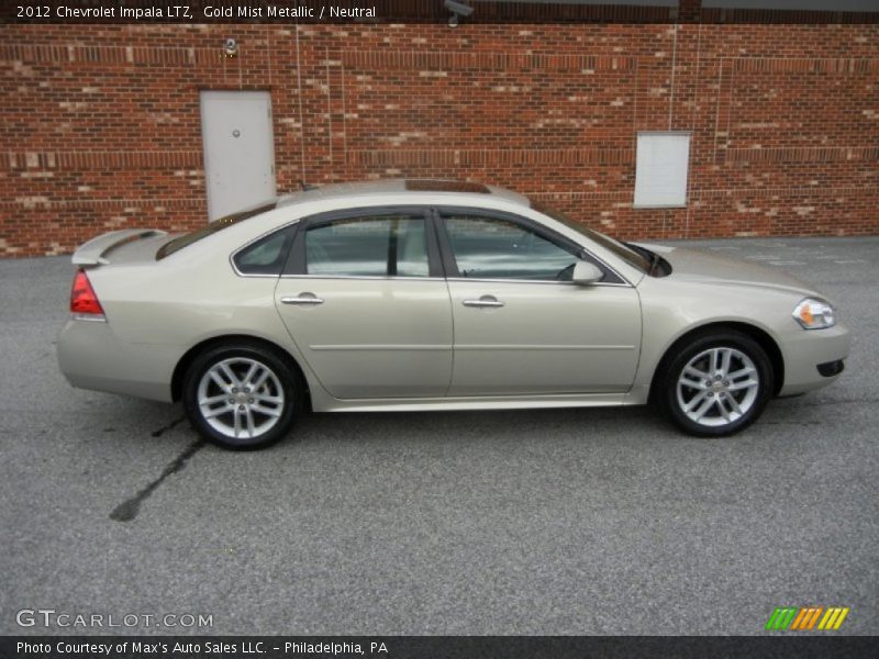 Gold Mist Metallic / Neutral 2012 Chevrolet Impala LTZ