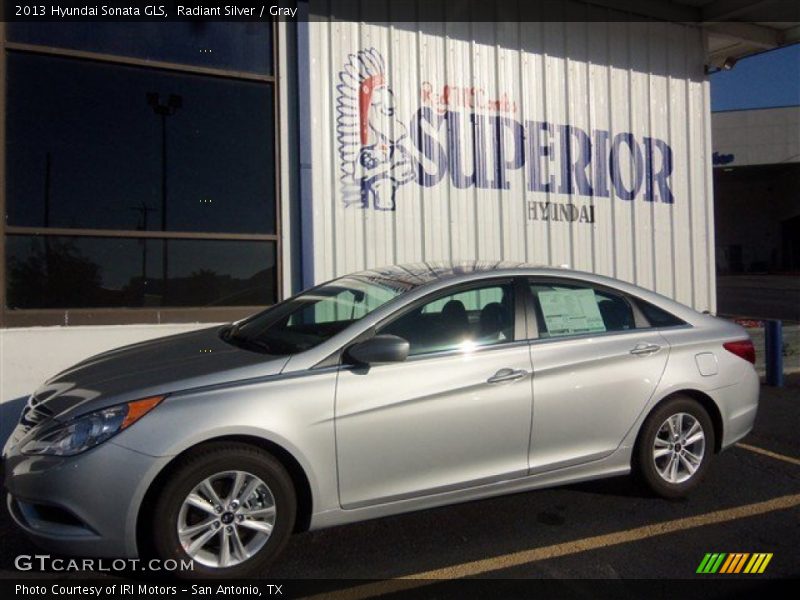 Radiant Silver / Gray 2013 Hyundai Sonata GLS