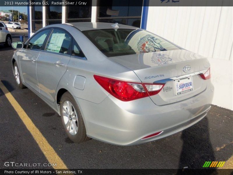 Radiant Silver / Gray 2013 Hyundai Sonata GLS