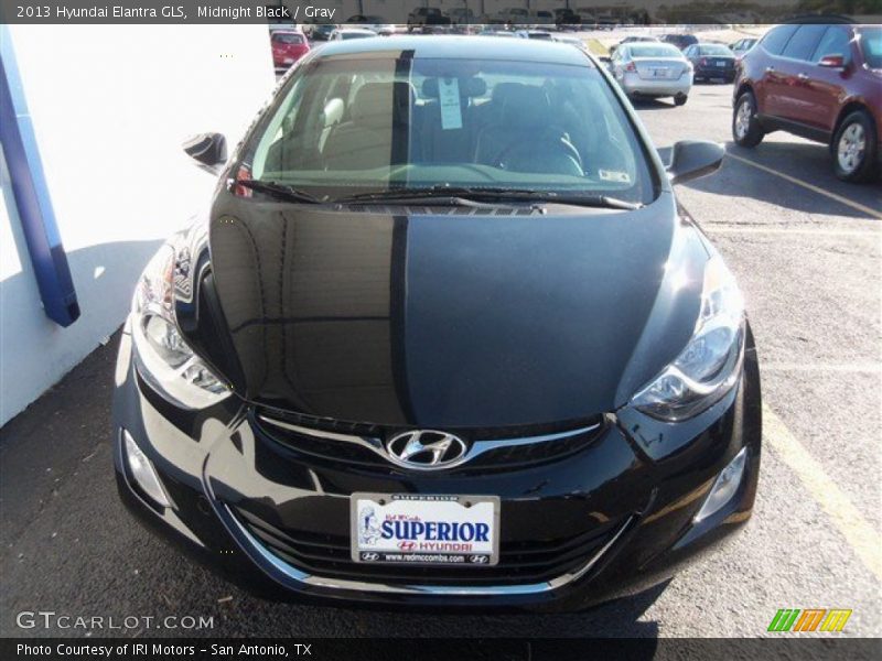 Midnight Black / Gray 2013 Hyundai Elantra GLS