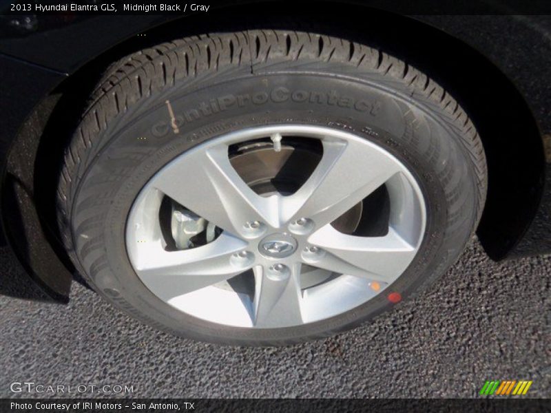 Midnight Black / Gray 2013 Hyundai Elantra GLS