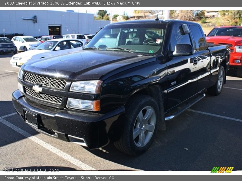 Black / Medium Gray 2003 Chevrolet Silverado 1500 SS Extended Cab AWD