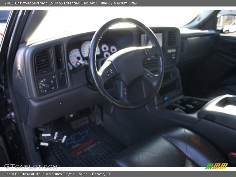 Black / Medium Gray 2003 Chevrolet Silverado 1500 SS Extended Cab AWD