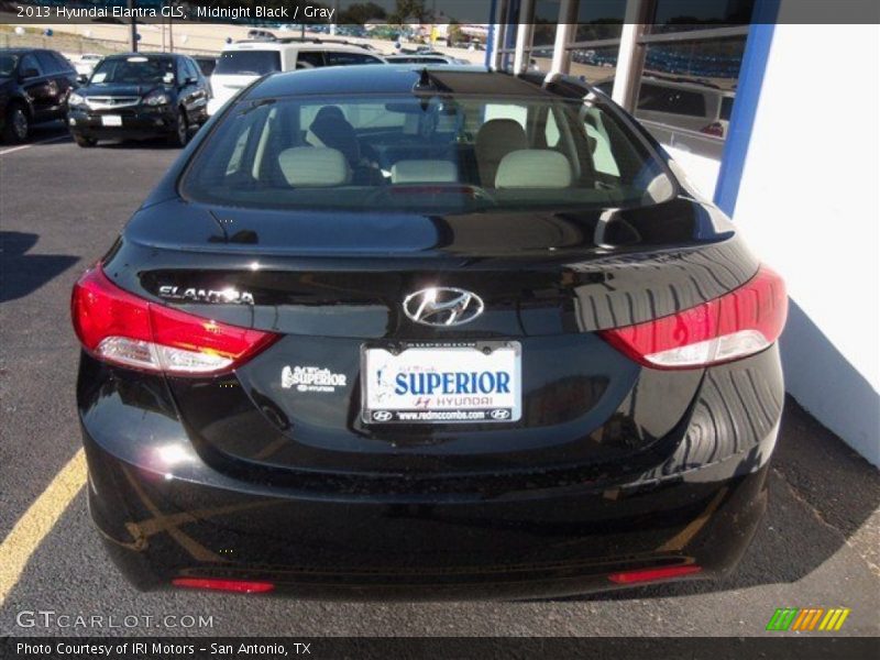 Midnight Black / Gray 2013 Hyundai Elantra GLS