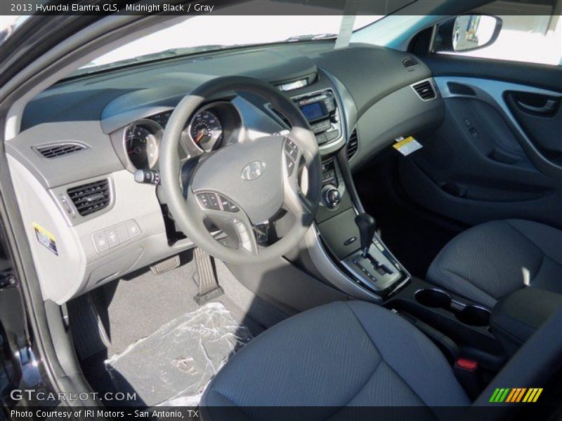 Midnight Black / Gray 2013 Hyundai Elantra GLS