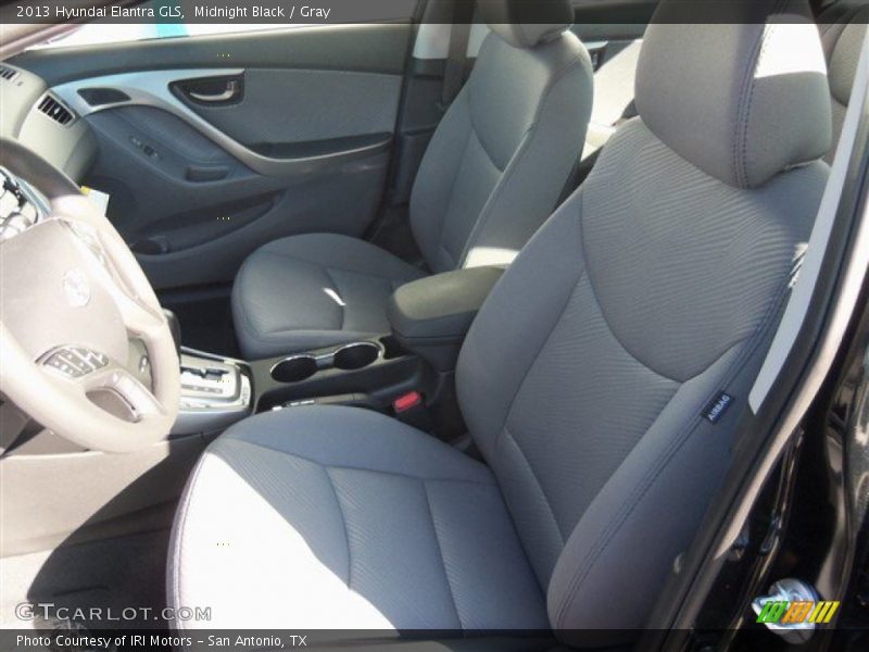 Midnight Black / Gray 2013 Hyundai Elantra GLS