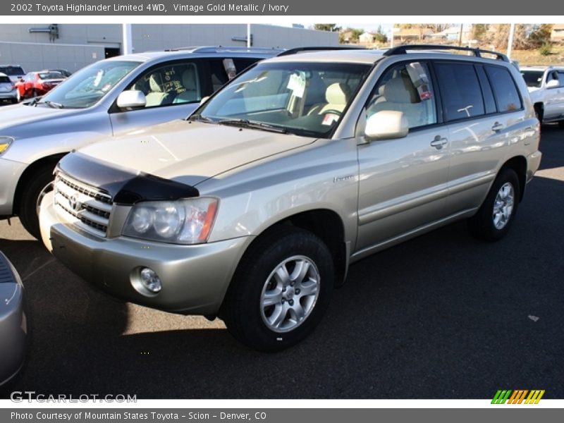 Vintage Gold Metallic / Ivory 2002 Toyota Highlander Limited 4WD