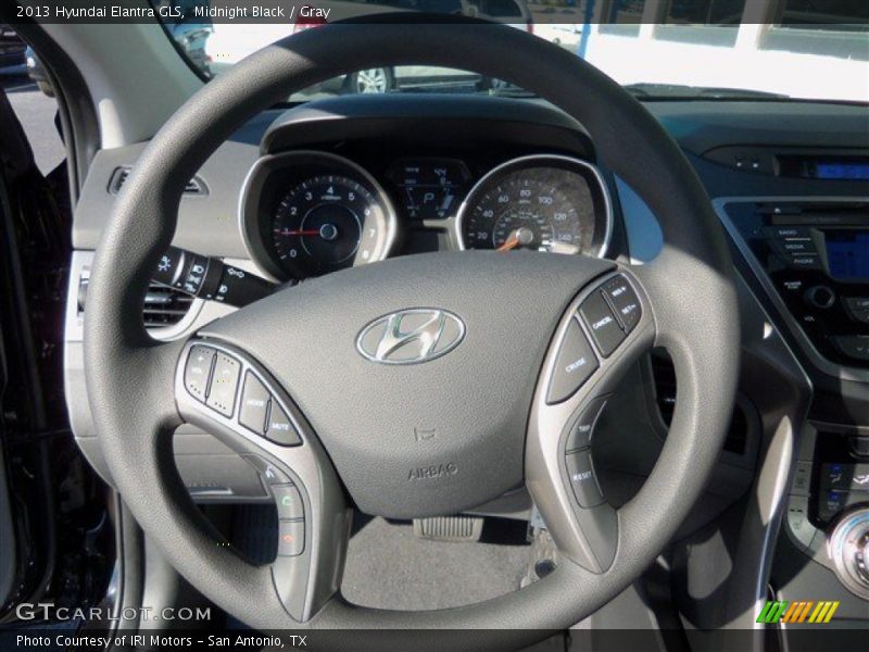 Midnight Black / Gray 2013 Hyundai Elantra GLS