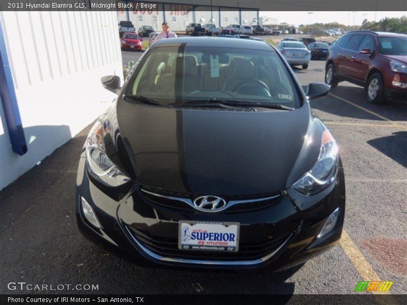 Midnight Black / Beige 2013 Hyundai Elantra GLS