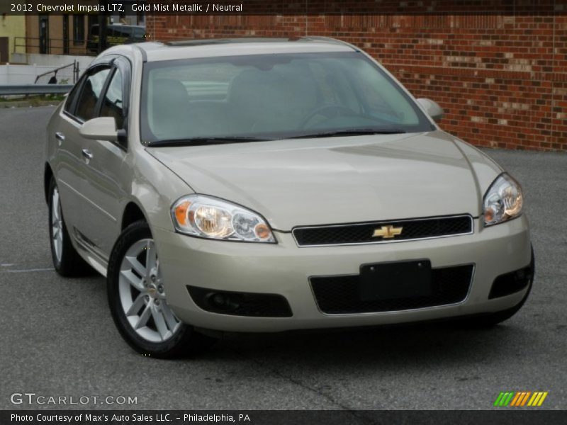 Gold Mist Metallic / Neutral 2012 Chevrolet Impala LTZ