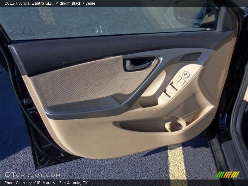 Midnight Black / Beige 2013 Hyundai Elantra GLS