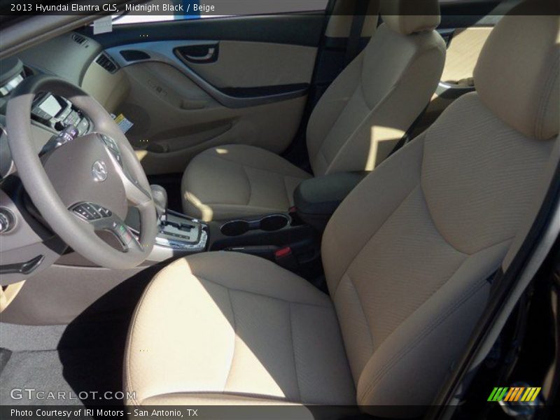 Midnight Black / Beige 2013 Hyundai Elantra GLS