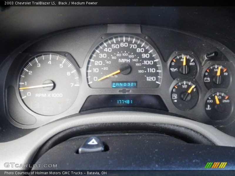 Black / Medium Pewter 2003 Chevrolet TrailBlazer LS