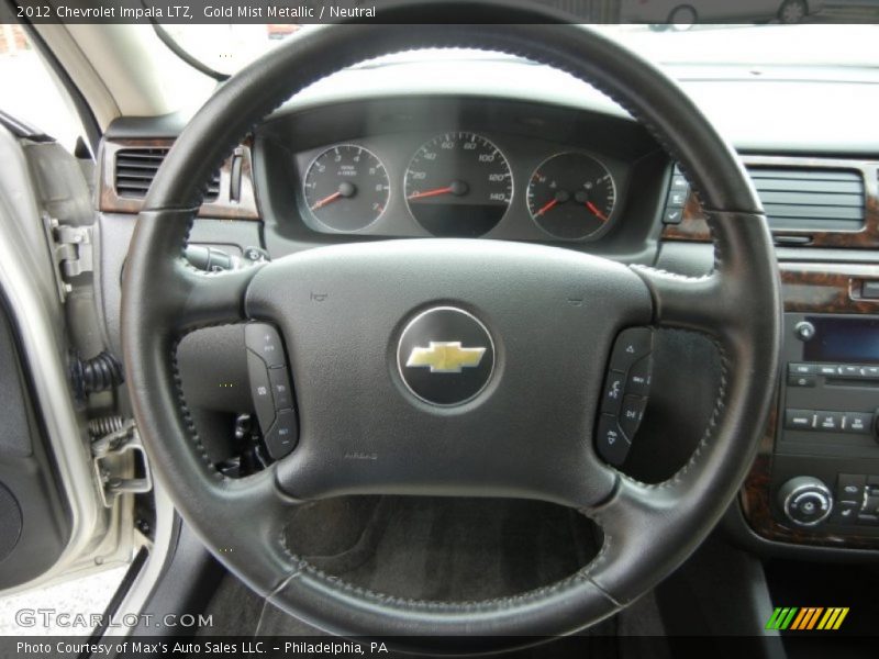 Gold Mist Metallic / Neutral 2012 Chevrolet Impala LTZ