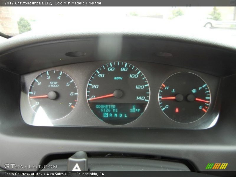 Gold Mist Metallic / Neutral 2012 Chevrolet Impala LTZ