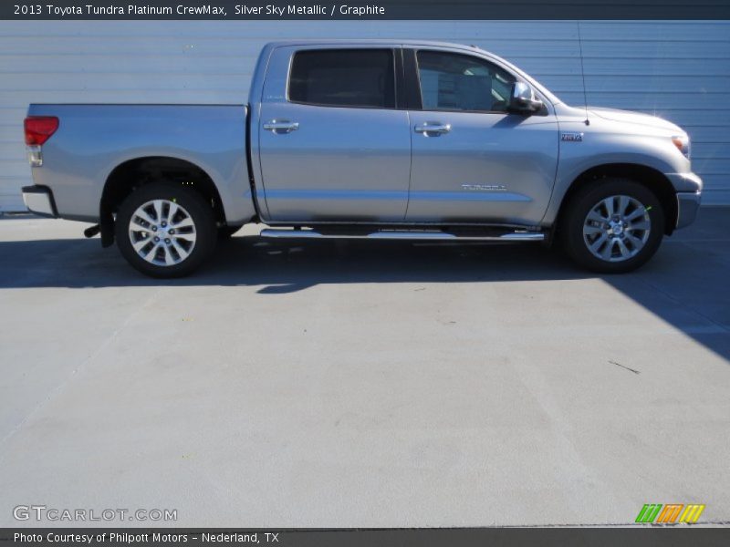 Silver Sky Metallic / Graphite 2013 Toyota Tundra Platinum CrewMax