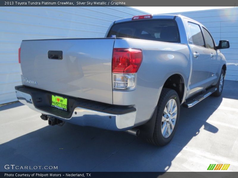 Silver Sky Metallic / Graphite 2013 Toyota Tundra Platinum CrewMax