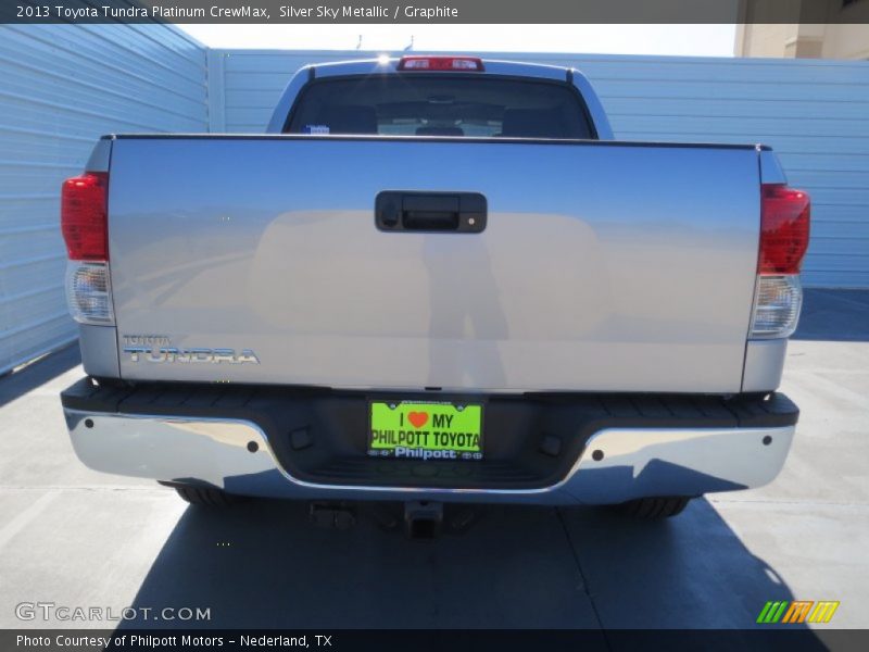 Silver Sky Metallic / Graphite 2013 Toyota Tundra Platinum CrewMax