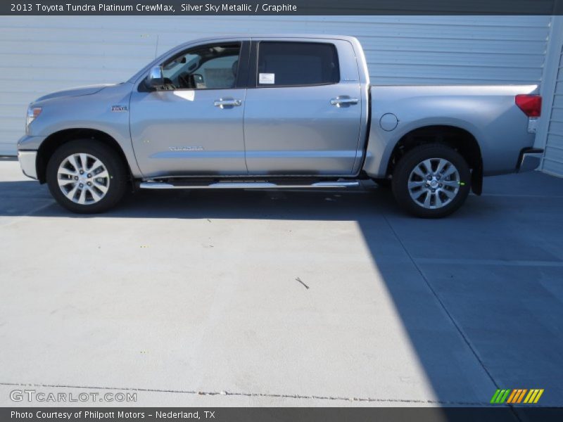 Silver Sky Metallic / Graphite 2013 Toyota Tundra Platinum CrewMax