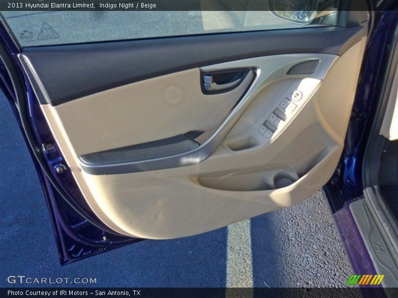 Indigo Night / Beige 2013 Hyundai Elantra Limited