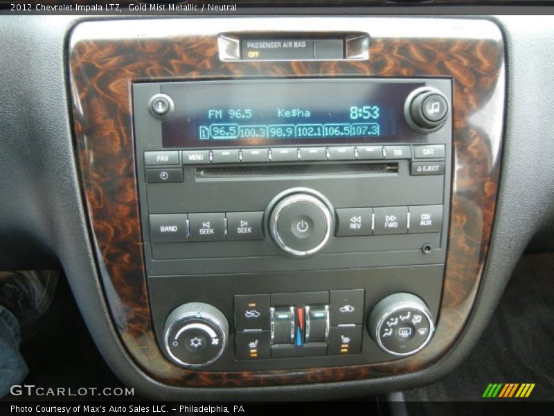 Gold Mist Metallic / Neutral 2012 Chevrolet Impala LTZ