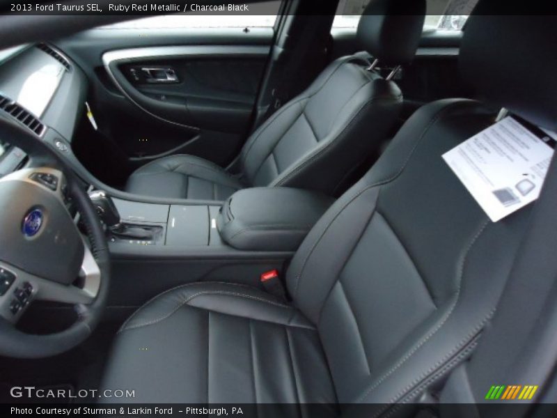 Ruby Red Metallic / Charcoal Black 2013 Ford Taurus SEL