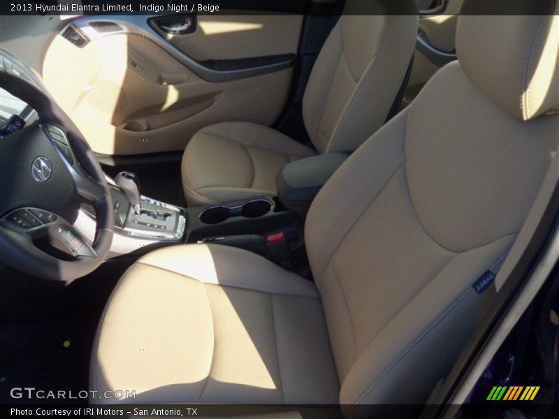 Indigo Night / Beige 2013 Hyundai Elantra Limited