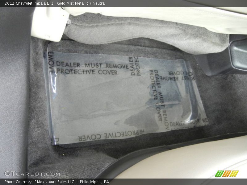 Gold Mist Metallic / Neutral 2012 Chevrolet Impala LTZ