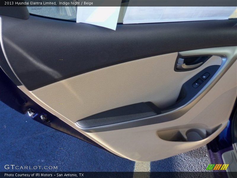 Indigo Night / Beige 2013 Hyundai Elantra Limited