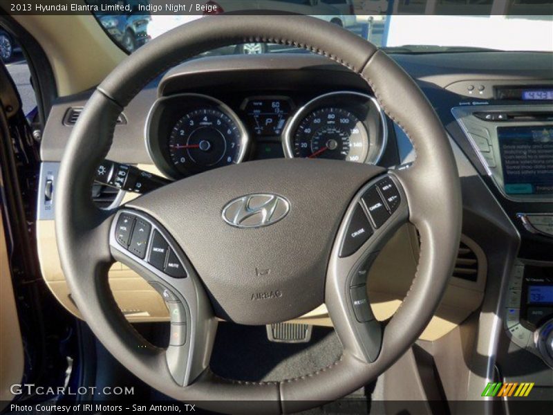 Indigo Night / Beige 2013 Hyundai Elantra Limited